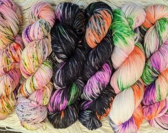 Spooky Season black light yarn