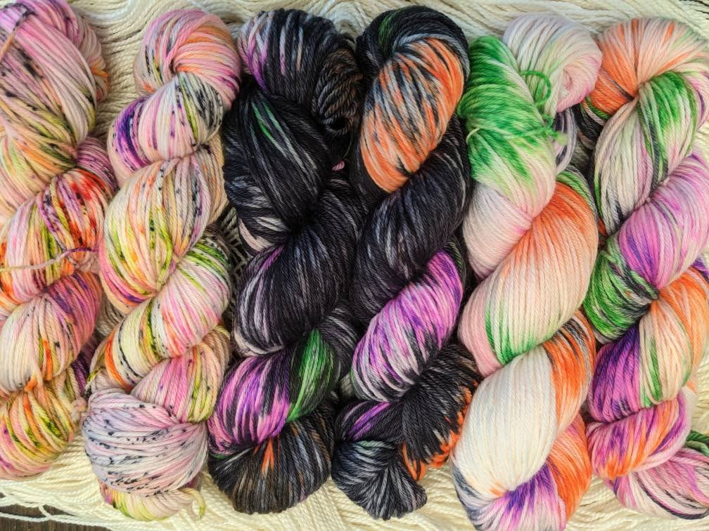 Spooky Season Black Light Yarn Etsy