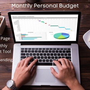 Personal Finance Planner - Automatic Calculations - Excel Monthly Budget Template