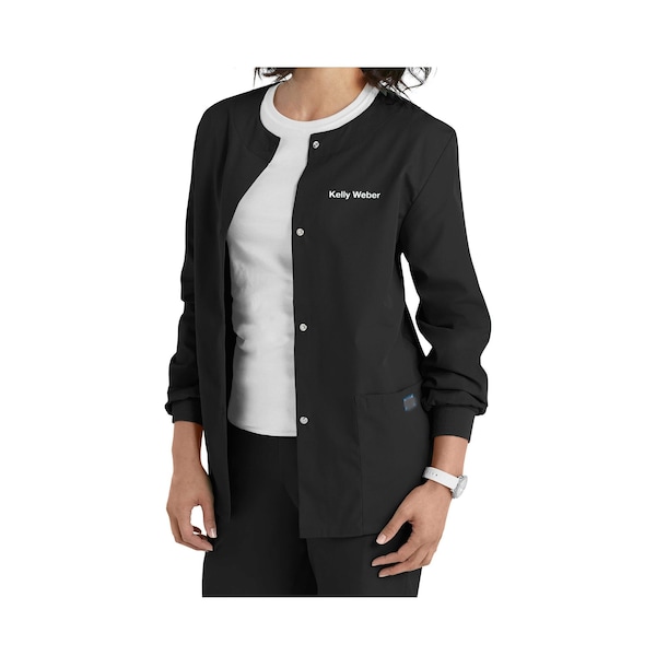 Embroidered Scrub Jacket Etsy