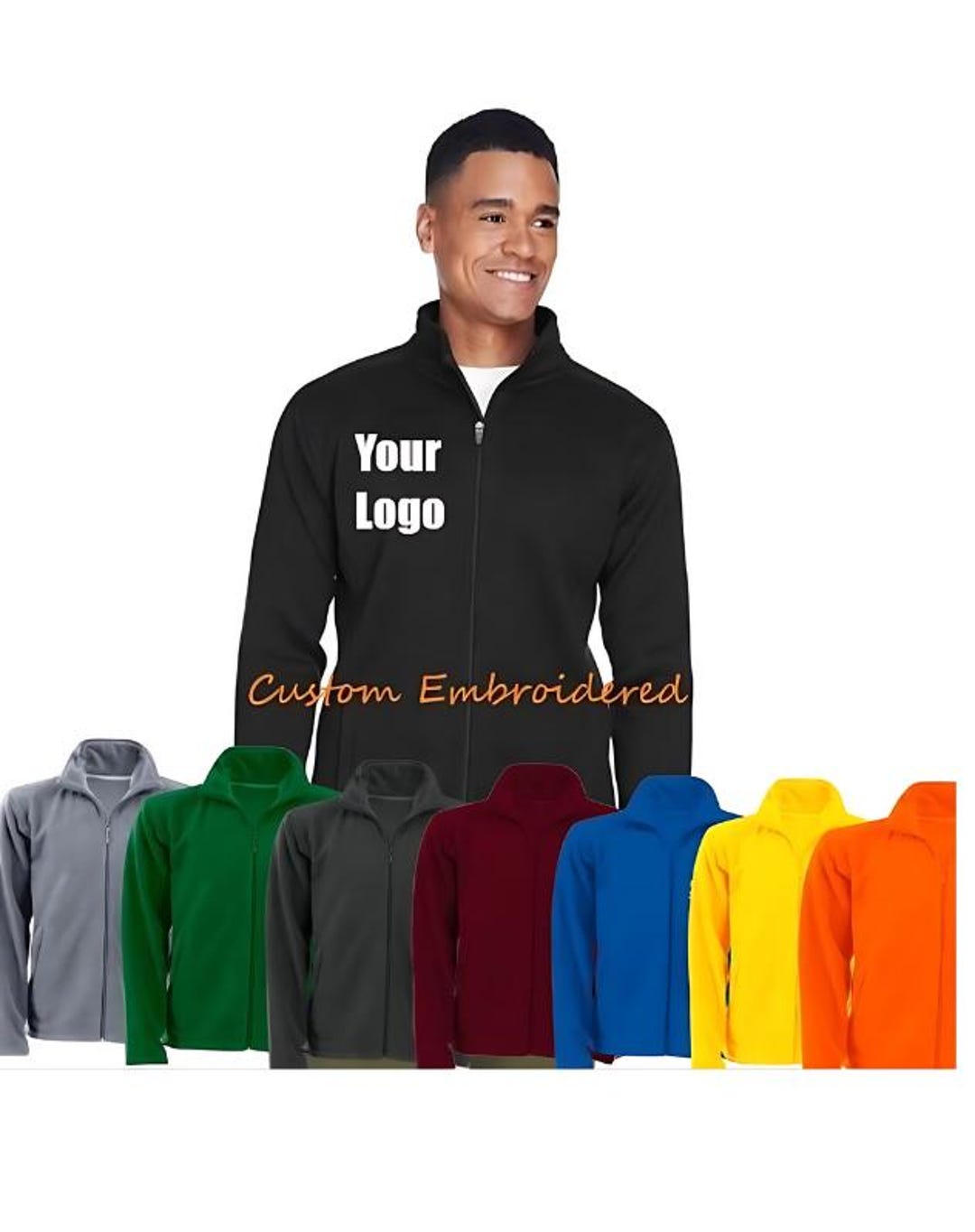 [GRAVER]★ELBOW DRAWING SMILE EMBROIDERY FLEECE JACKET GRAVER(グレーバー) - Elbow Drawing Smile Embroidery Fleece