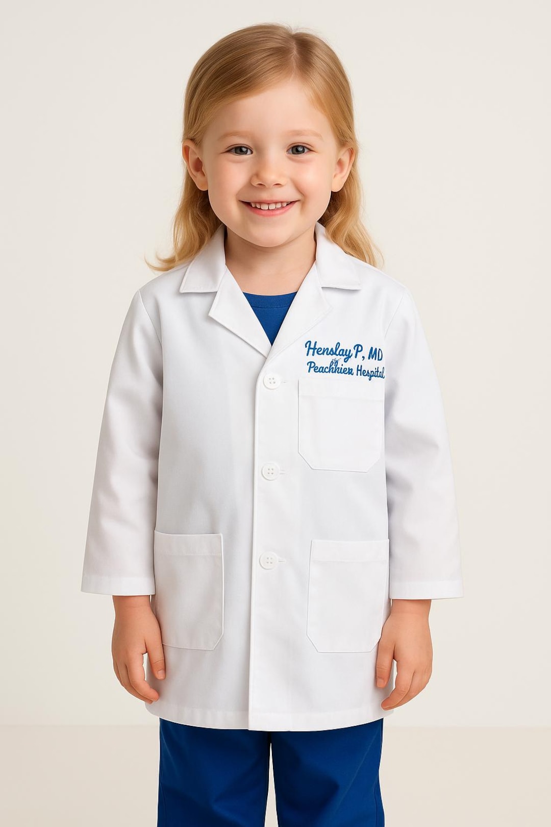 Personalized Kids Doctor Lab Coat – Custom Embroidered Name – Christmas  Gift for Future Doctors – Medical Play Costume for Boys Girls