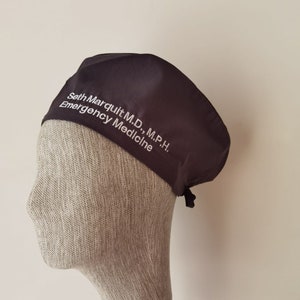 Embroidered Surgical Scrub Hat - Custom Text Scrub Cap - Personalized Medical Cap for Women/Men