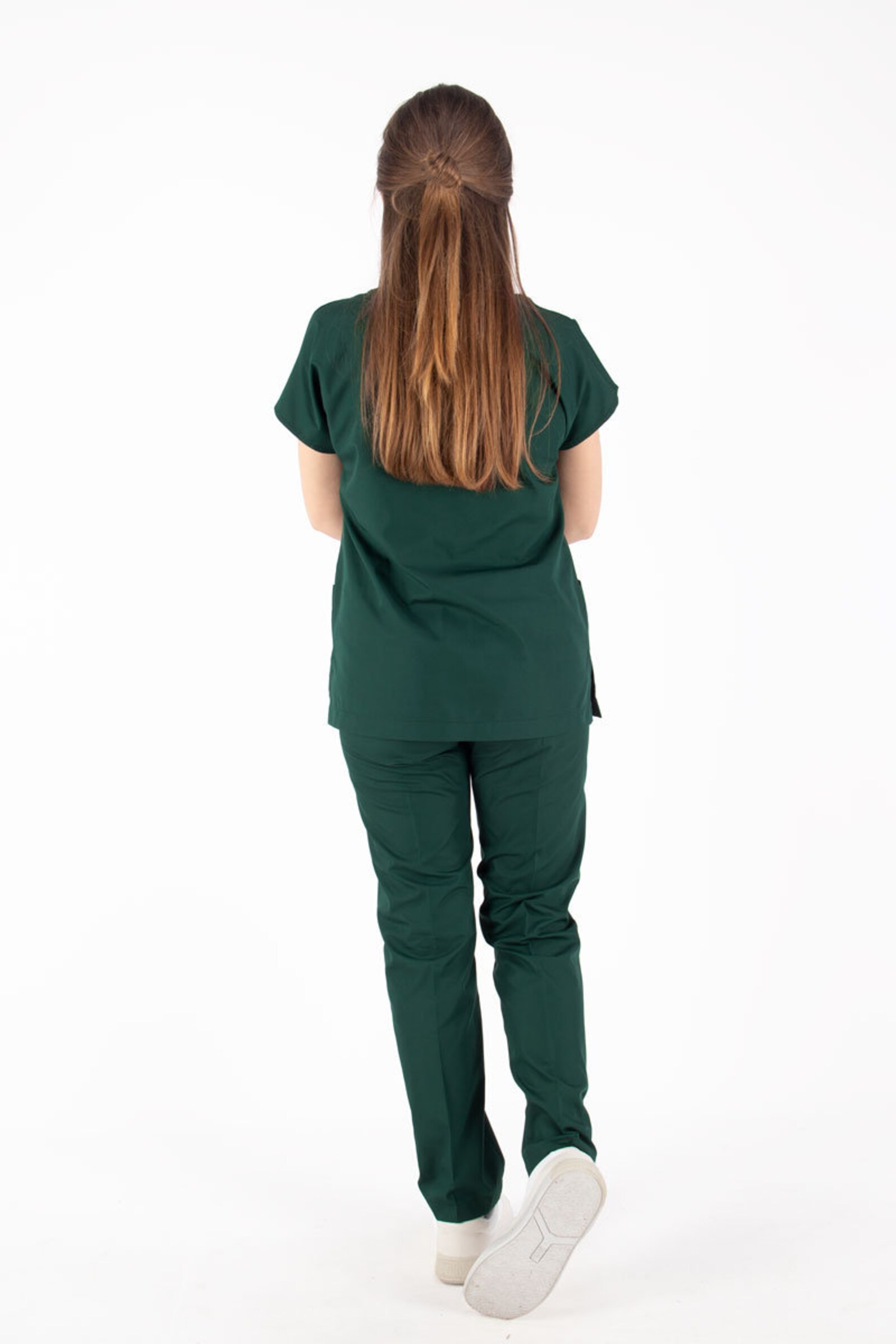 HUNTER GREEN Scrub Setnursing Uniform Scrub Set lycra Etsy UK
