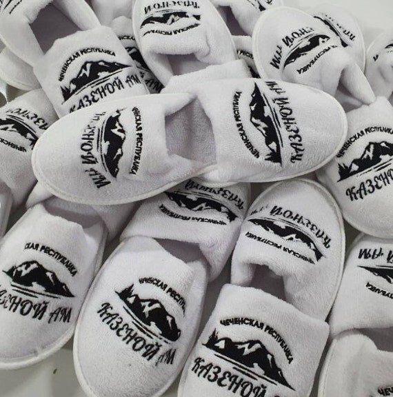 Branded Slippers for Hotels,hotel Embroidery Slippers