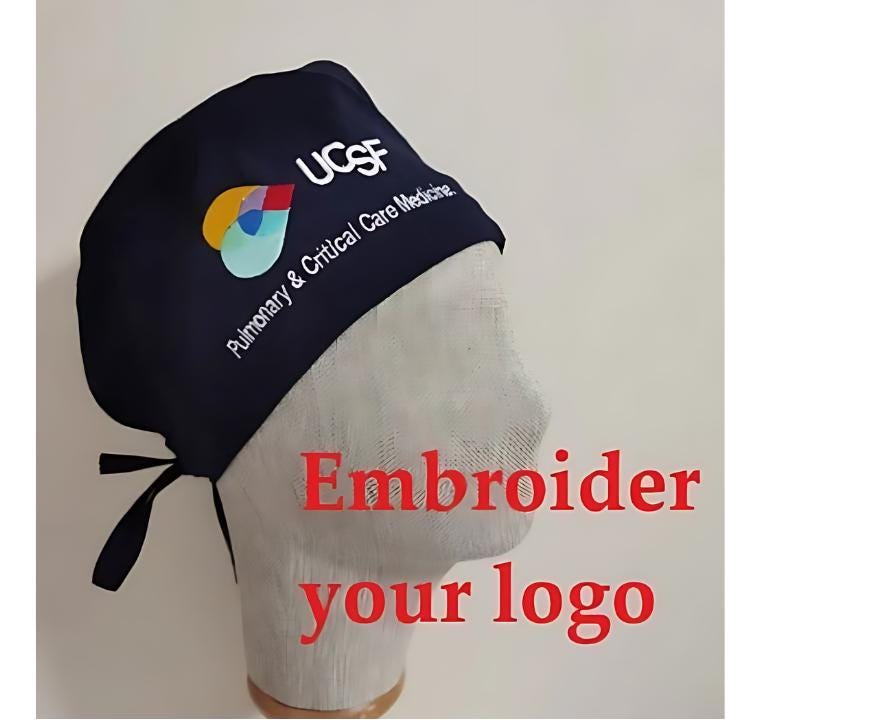 Embroider Your Logo, on the Side ,of the Surgica,l Head/unit