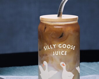 Silly Goose Juice Glass, Silly Goose, Silly Goose on the Loose, Silly Goose Gift, Silly Goose cup, Silly Goose Social Club