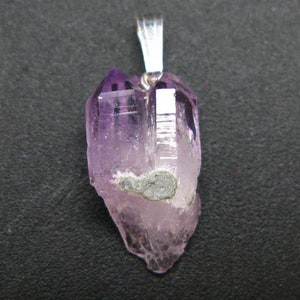 VeraCruz Amethyst Crystal Pendant 29x10 mm Mexico