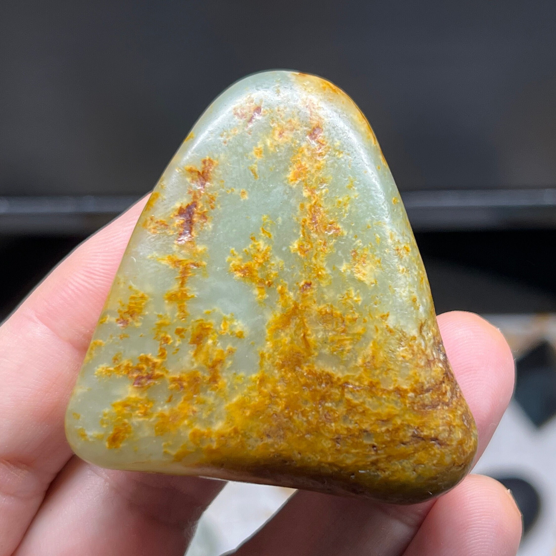 Siberian River Jade Palmstone 55x53 Mm 333 Ct Russia - Etsy