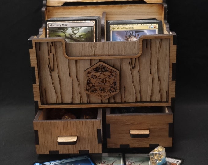 Card Storage Box with Drawers - Dual