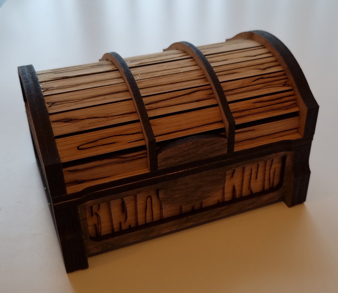 Treasure Chest, Card Storage, Miniatures, Dice Chest, Dungeons and