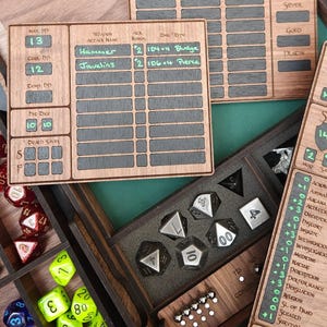 Juego de hojas de personajes de DnD 5e