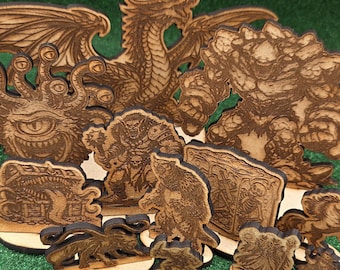 Set of 12 DnD TTRPG creature tokens / Models