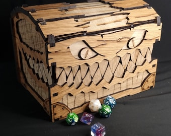 Deluxe Monster Dice Storage Chest: Dungeons and Dragons Dice Box