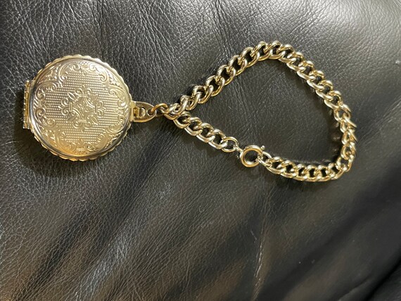 Vintage 4 picture locket bracelet - Gem