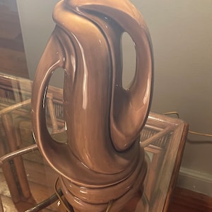 vintage mcm ceramic table lamp