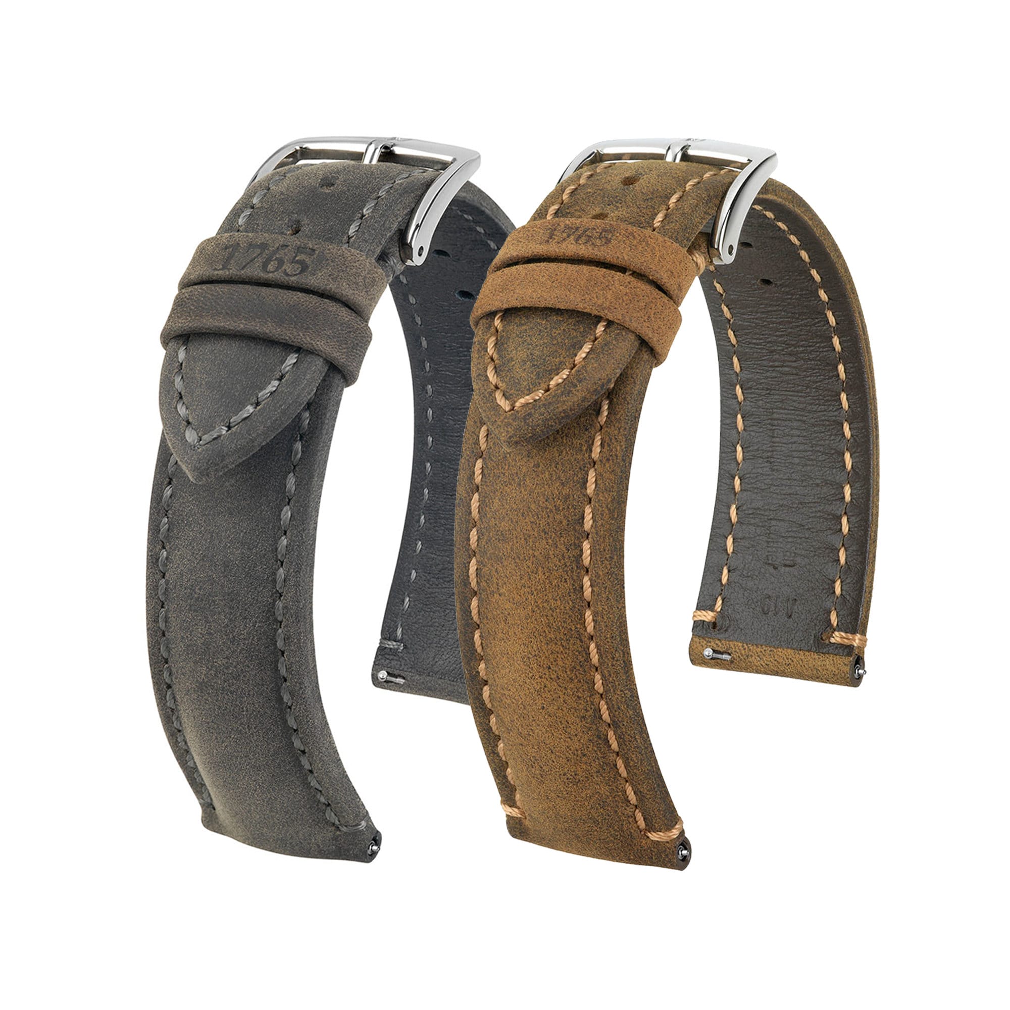 Hirsch Massai Ostrich Watch Strap, Gold Brown