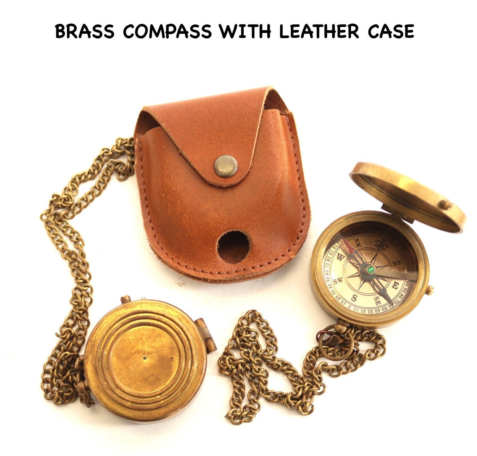 Personalized Engraved Brass Compass, Custom Anniversary Gifts For Men, Birthday Gift For Dad Groomsmen Gift For Him Christmas Gifts