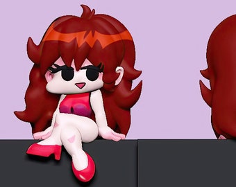 Friday Night Funkin' Girlfriend 3D プリント用デジタル 3D モデル