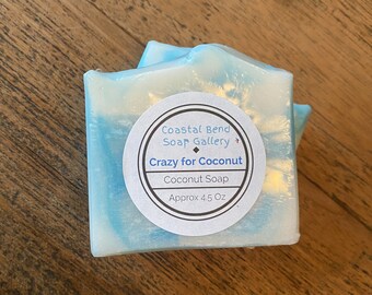 Crazy for Coconut Natural Soap | Handcrafted, vegan, coconut oil soap