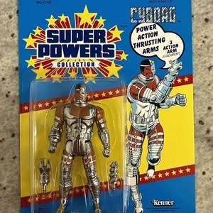 Custom Kenner - CYBORG - Super Powers Figure - Mint On Card!