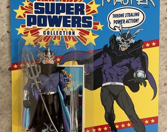 Anpassad DC Kenner Super Powers OCEAN MASTER-figur - perfekt som ny - med treudd och kort!