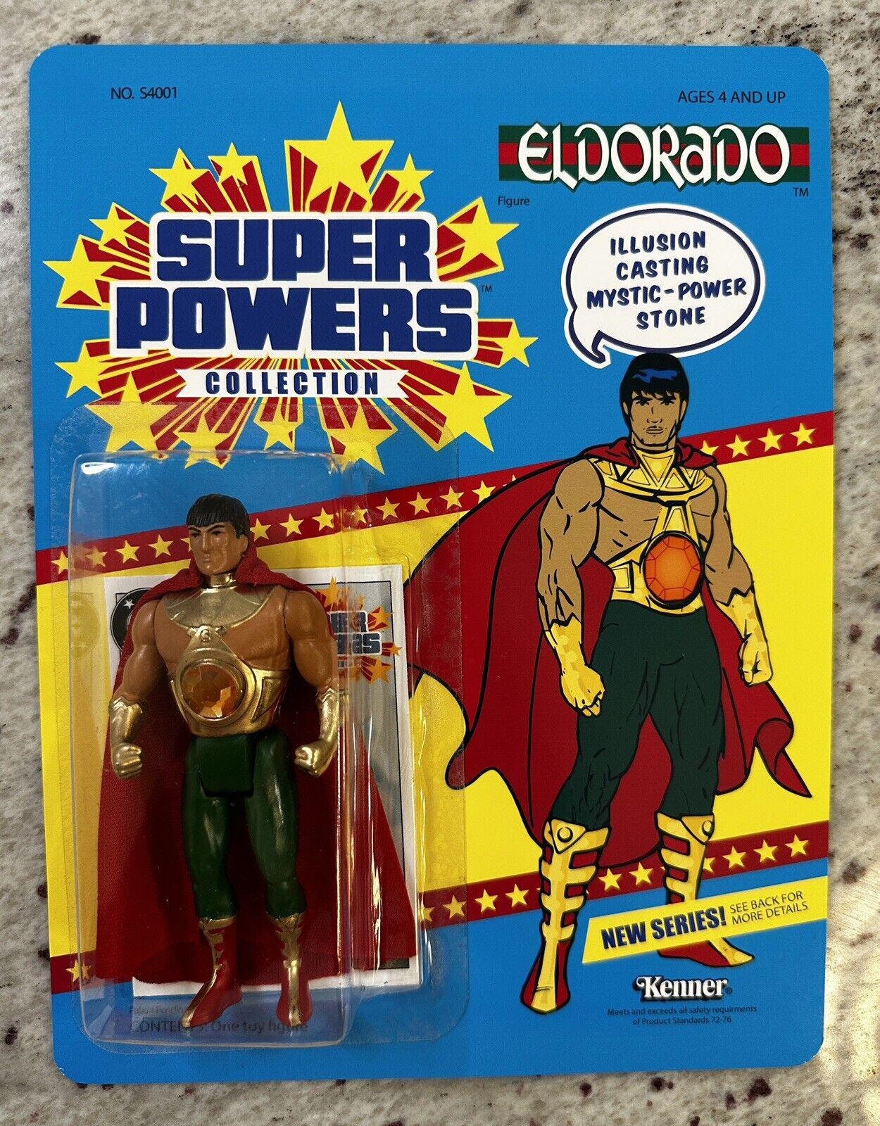 Custom DC Kenner Super Powers EL DORADO Figure - Moc - Includes