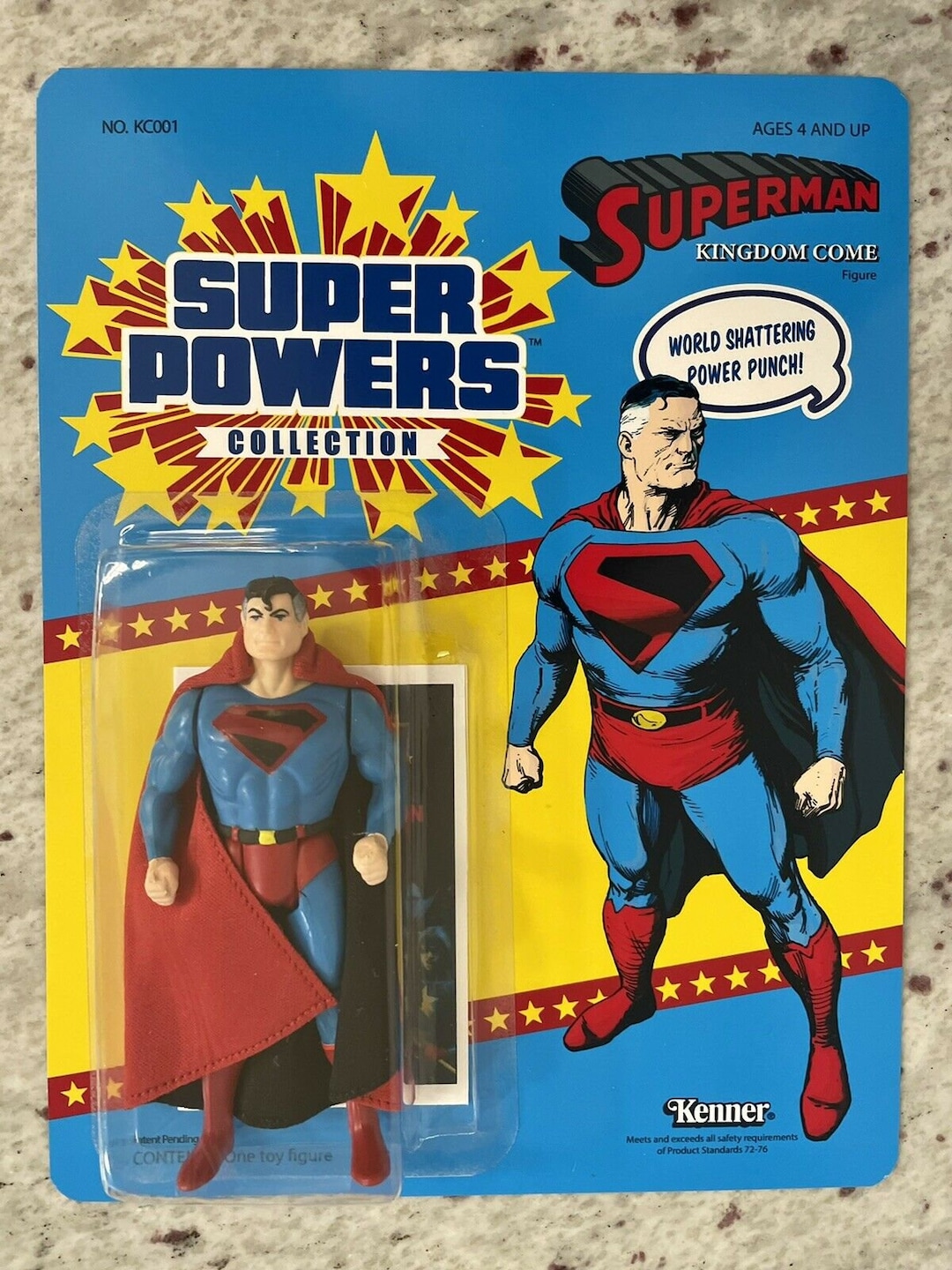 Custom Kenner Super Powers - KINGDOM COME SUPERMAN - Mint on