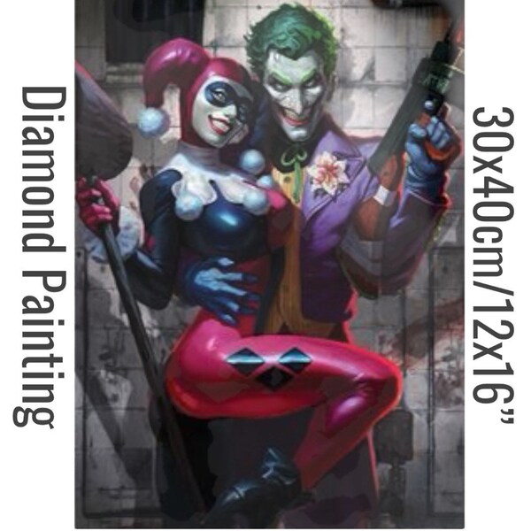 Harley Quinn Joker DIY 5D Full Round Drill Diamond Painting