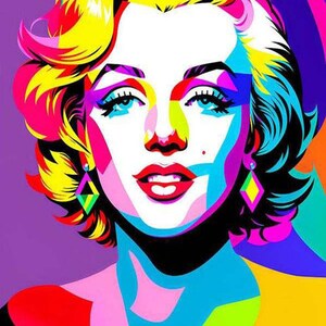 Marilyn Monroe DIY 5D Full Round Drill Diamond Painting