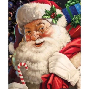 Cartoon Cute Santa on Christmas Diamond Painting Kits – Paint by