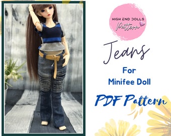 Jeans for Minifee, 1/4 MSD bjd
