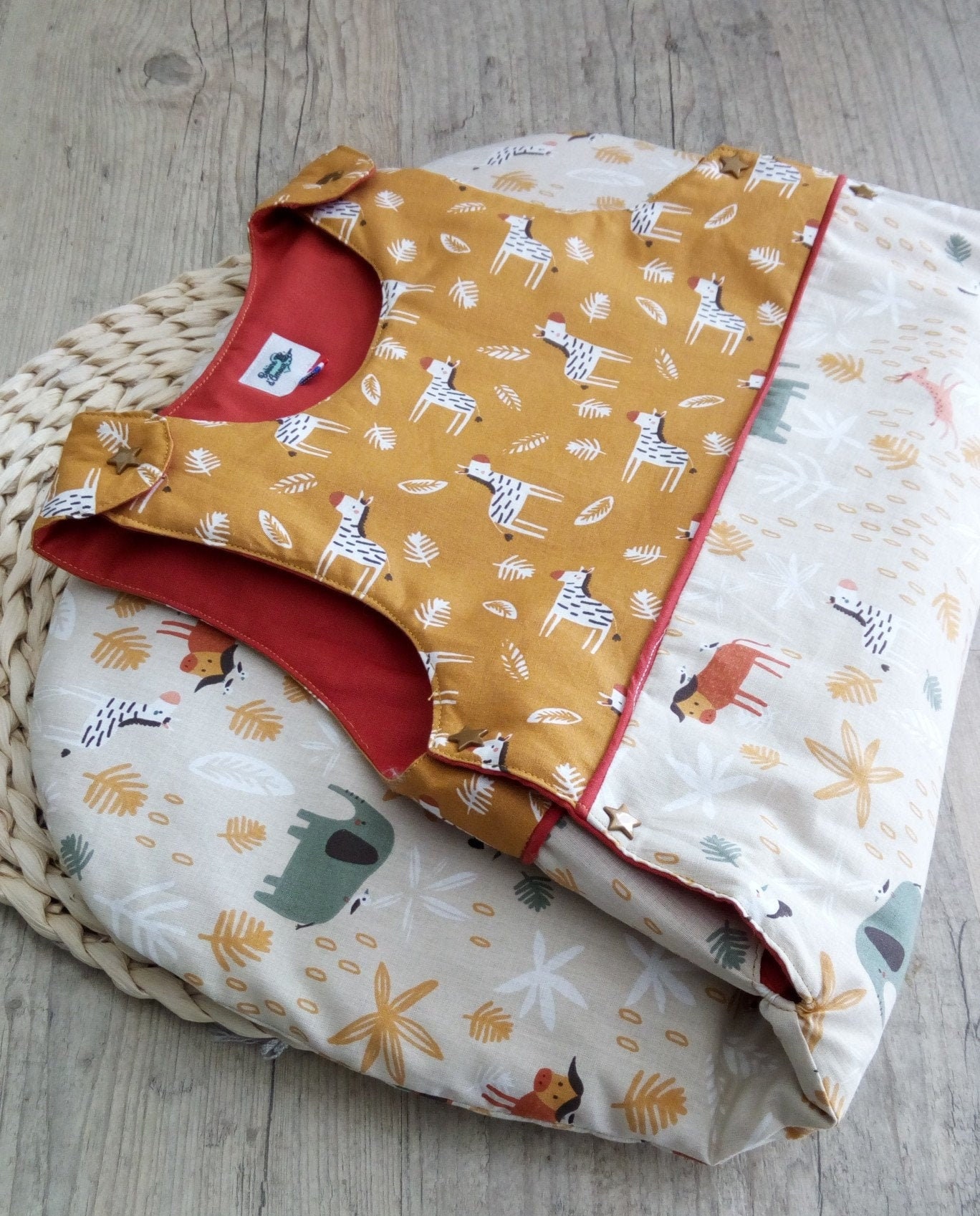 Gigoteuse Turbulette Zèbres et Animaux de La Savane