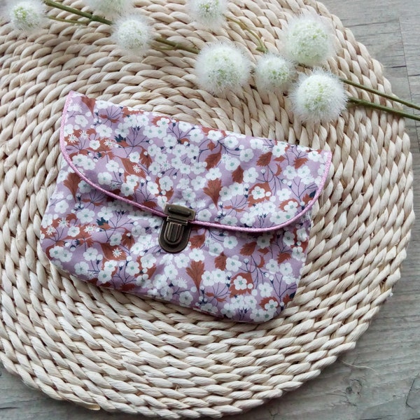 pochette trousse de toilette en coton imprimé liberty