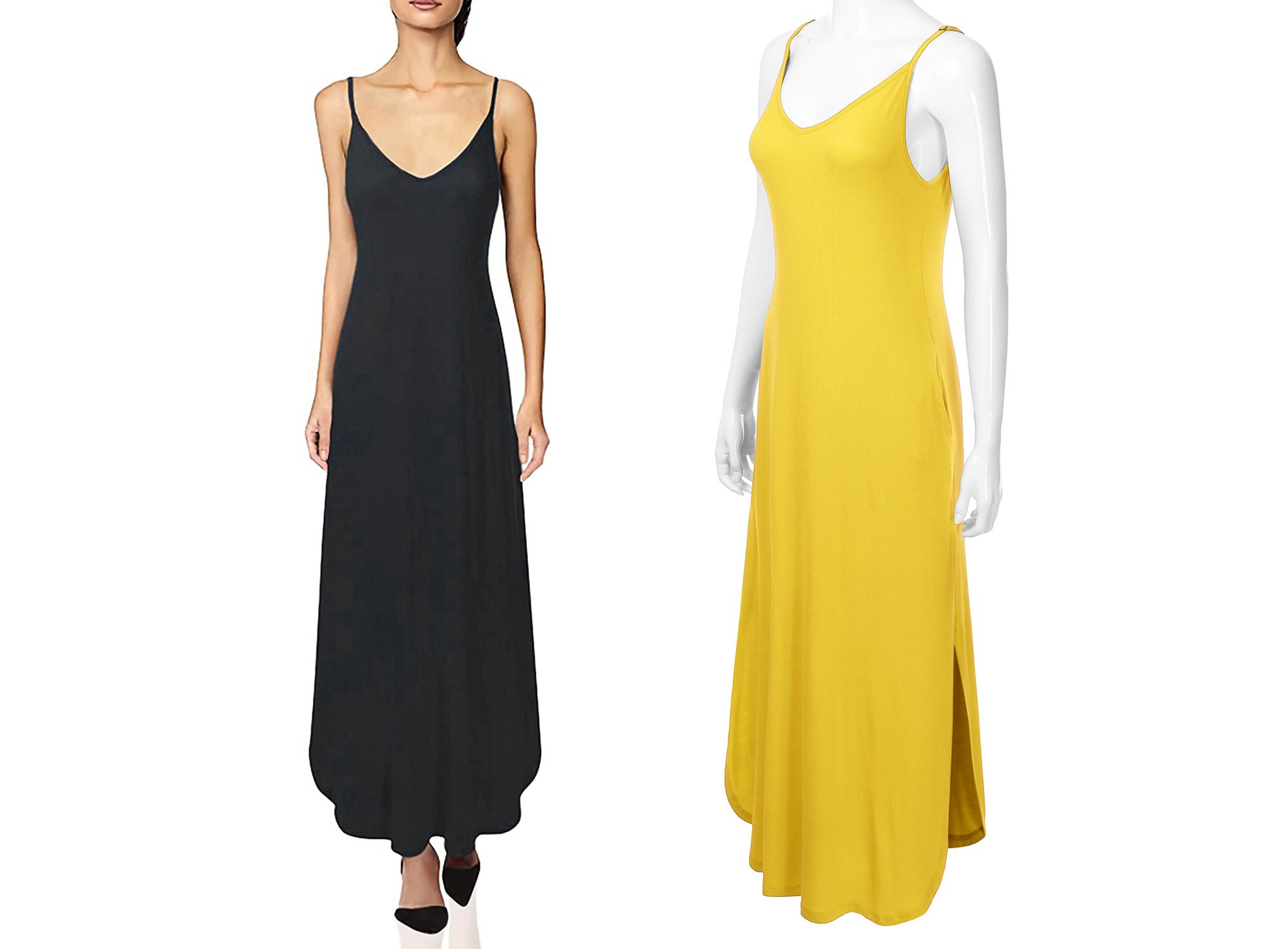 Casual Yellow Dress - Etsy