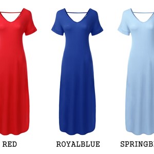 Danibe Women's V-Neck Dolman Top - Short Sleeve Casual Shirt With Side Shirring, Royal Blue