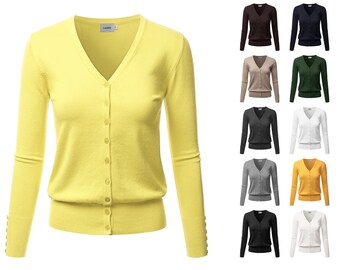 button front sweaters