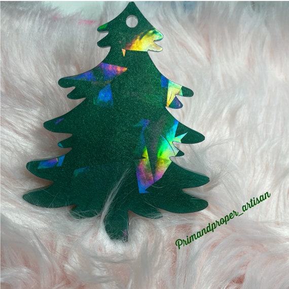 Christmas. Christmas Tree Nailfie Prop. Holographic Christmas Tree. Nailfie  Prop. Nailfie. 