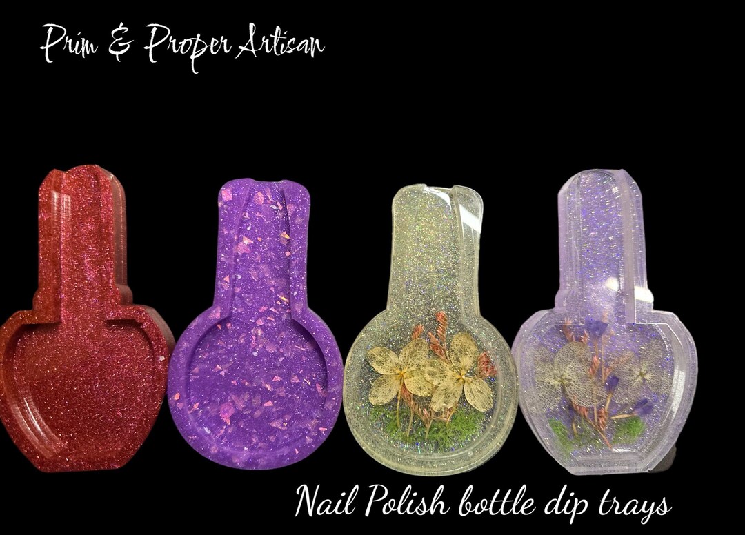 Customizable Polish/liquid Bottle Dip Tray & Nailfie Prop Etsy