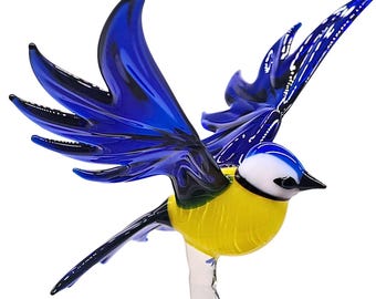 Orchid stick Blue Tit (dark blue-yellow) Flower stick Flower plug