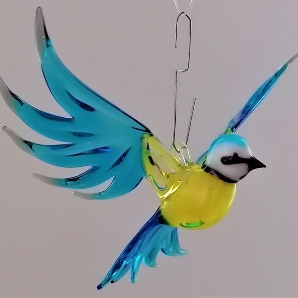 Hängevogel Blaumeise -hellblau/gelb-, verschiedene Varianten