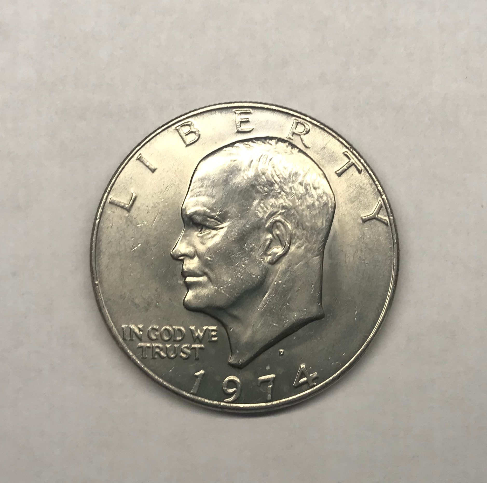 Liberty Eisenhower 1974 Silver Dollar Collectible Rare Coin Etsy