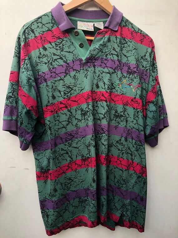 90's Vintage Collectible Abstract Reebok Golf Tee 