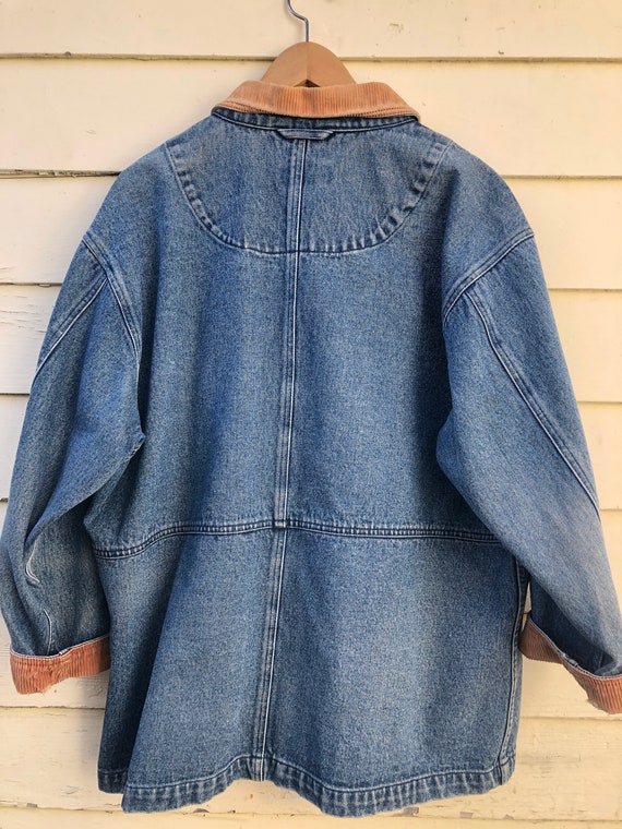 VTG Boundary Waters Denim Jacket w/ Corduroy Trim - image 4