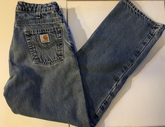VTG 1990's denim mid-waist carhartt pants - image 2