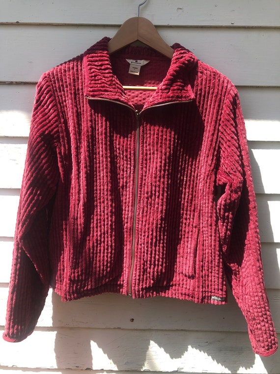 Vintage Corduroy Burgundy Red Woolrich jacket