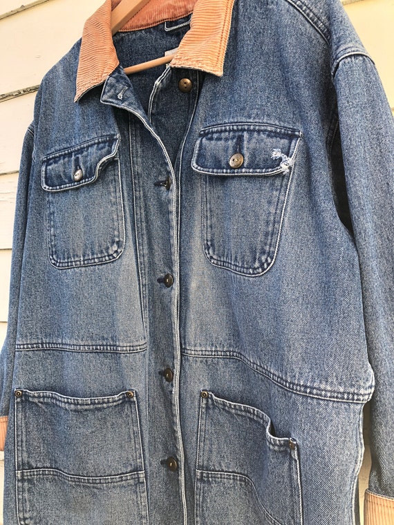 VTG Boundary Waters Denim Jacket w/ Corduroy Trim - image 2