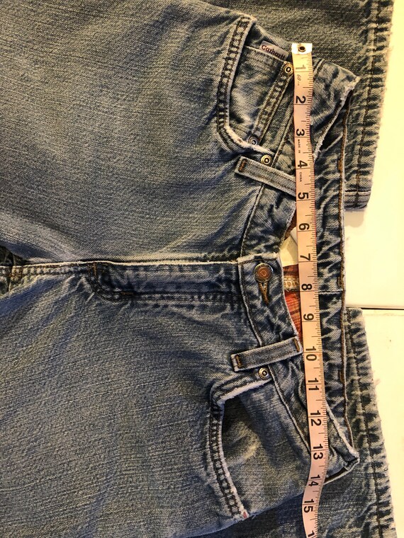 VTG 1990's denim mid-waist carhartt pants - image 8