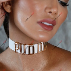 Name Necklace, Choker Name, Custom Name Choker, Name Choker, Name Collar, Choker Necklace, Choker Collar, Day Collar, Collars For Subs image 3