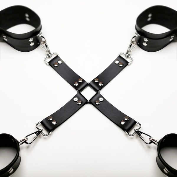 Restrains Furniture, Bondages Harness Cuffs, Bdsm and Fetish Collection, Anniversary Gift, bondage set, bondage kit, Wrist Ankle Cuffs,